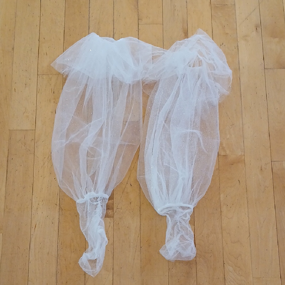 Sparkle Tulle Bridal Bubble Sleeve